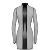 F369 Crossfire Netz und Wetlook Minikleid von Noir Handmade | Fesselliebe.de