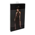 F372 langes Kleid Onyx Twin-slit von Noir Handmade