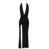 F373 langes Kleid Onyx Liquid von Noir Handmade | Fesselliebe.de