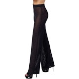 F374 Onyx Sheer Palazzo Hose von Noir Handmade | Fesselliebe.de