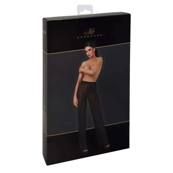 F374 Onyx Sheer Palazzo Hose von Noir Handmade | Fesselliebe.de