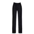 F374 Onyx Sheer Palazzo Hose von Noir Handmade