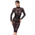 F375 halblanges Kleid Noirelle aus Spitze von Noir Handmade