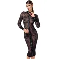 F376 halblanges Kleid Noirelle aus Spitze von Noir Handmade