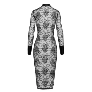 F376 halblanges Kleid Noirelle aus Spitze von Noir Handmade