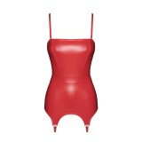 F368 Bombshell Fierce Corsagen-Kleid rot von Noir Handmade Kink Royal Collection | Fesselliebe.de