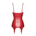 F368 Bombshell Fierce Corsagen-Kleid rot von Noir Handmade Kink Royal Collection