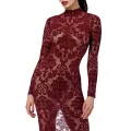 F383 Langes Flockkleid Kink Royal von Noir Handmade