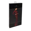 F383 Langes Flockkleid Kink Royal von Noir Handmade