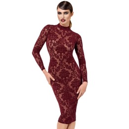 F384 halblanges Flockkleid Kink Royal von Noir Handmade | Fesselliebe.de