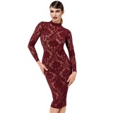 F384 halblanges Flockkleid Kink Royal von Noir Handmade | Fesselliebe.de