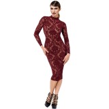 F384 halblanges Flockkleid Kink Royal von Noir Handmade | Fesselliebe.de