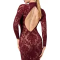 F384 halblanges Flockkleid Kink Royal von Noir Handmade