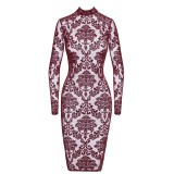 F384 halblanges Flockkleid Kink Royal von Noir Handmade | Fesselliebe.de