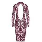 F384 halblanges Flockkleid Kink Royal von Noir Handmade | Fesselliebe.de