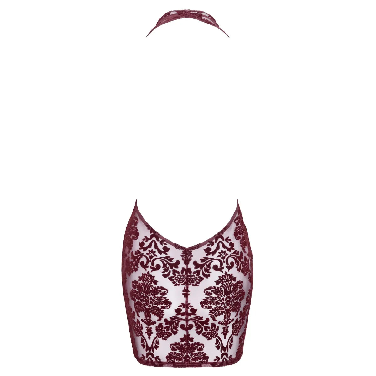 F385 Minikleid Kink Royal mit Wasserfallausschnitt von Noir Handmade | Fesselliebe.de