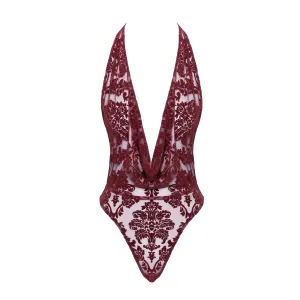 F386 Body Kink Royal mit Wasserfallausschnitt von Noir Handmade