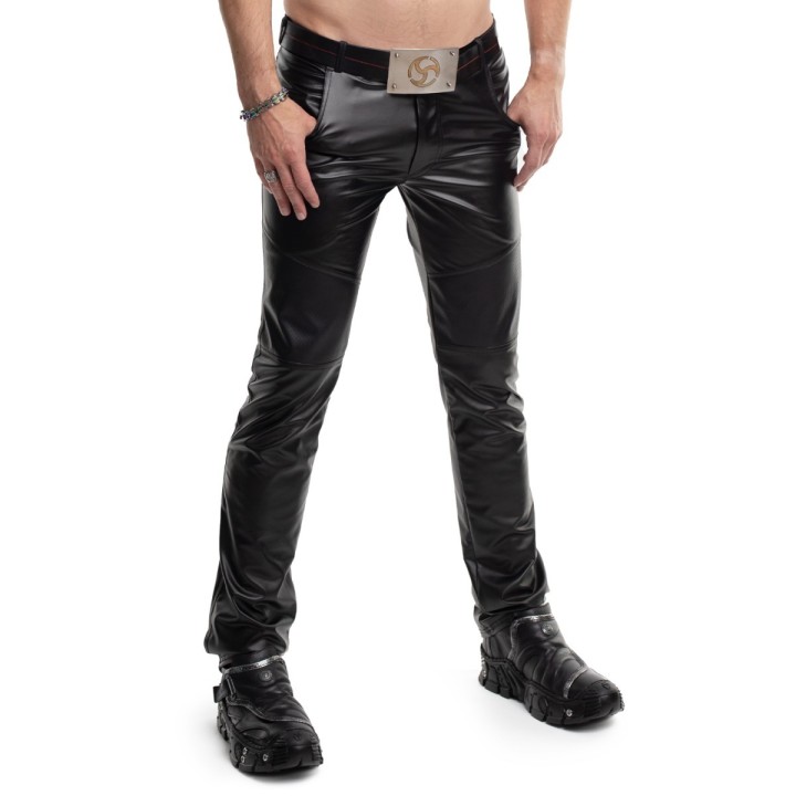 Lange klassische Herren Hose RMVitale001 schwarz vob Regnes Fetish PLanet | Fesselliebe.de