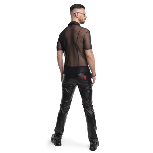 Lange klassische Herren Hose RMVitale001 schwarz vob Regnes Fetish PLanet | Fesselliebe.de