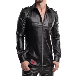 Langarm Herren Shirt RMNatale001 schwarz von Regnes Fetish PLanet | Fesselliebe.de