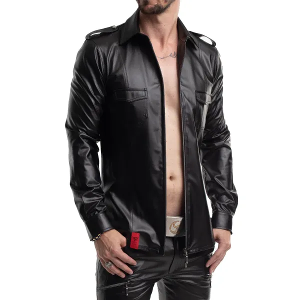 Langarm Herren Shirt RMNatale001 schwarz von Regnes Fetish PLanet | Fesselliebe.de