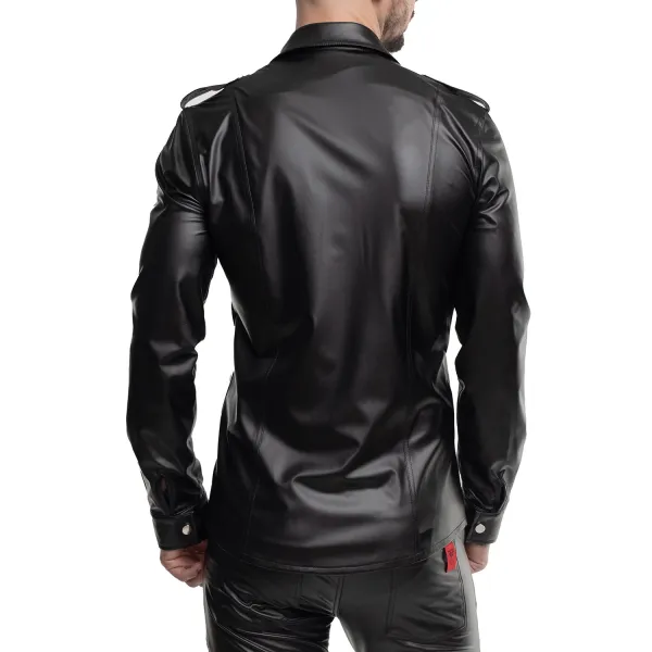 Langarm Herren Shirt RMNatale001 schwarz von Regnes Fetish PLanet | Fesselliebe.de