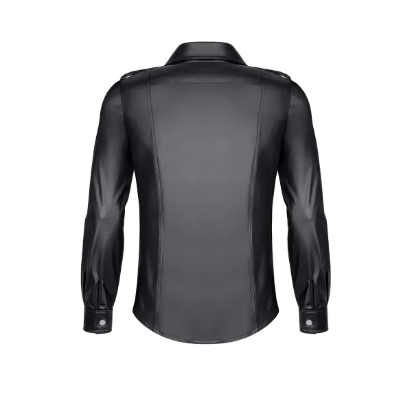 Langarm Herren Shirt RMNatale001 schwarz von Regnes Fetish PLanet | Fesselliebe.de