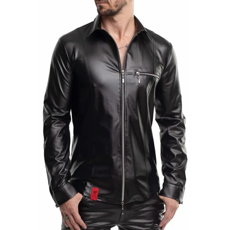 Langarm Herren Shirt RMPasquale001 schwarz von Regnes Fetish PLanet | Fesselliebe.de