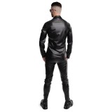 Langarm Herren Shirt RMPasquale001 schwarz von Regnes Fetish PLanet | Fesselliebe.de