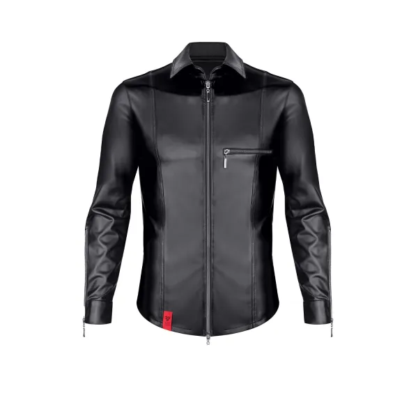 Langarm Herren Shirt RMPasquale001 schwarz von Regnes Fetish PLanet | Fesselliebe.de