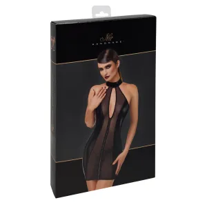 F370 Luxuria Crystal Sheer Minikleid von Noir Handmade