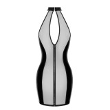 F370 Luxuria Crystal Sheer Minikleid von Noir Handmade | Fesselliebe.de