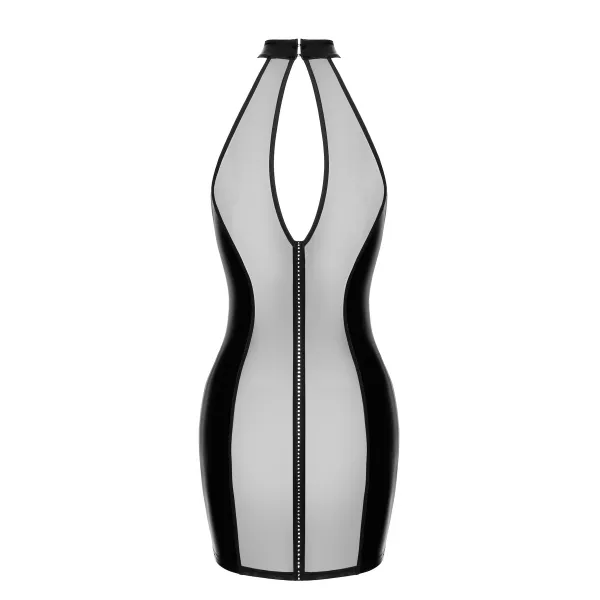 F370 Luxuria Crystal Sheer Minikleid von Noir Handmade | Fesselliebe.de