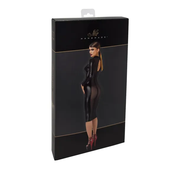 F371 Luxuria Crystal Sheer Midikleid von Noir Handmade | Fesselliebe.de