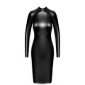 F371 Luxuria Crystal Sheer Midikleid von Noir Handmade
