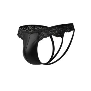 Schwarzer Jockstring Spitze RAV104 von Cut4Men