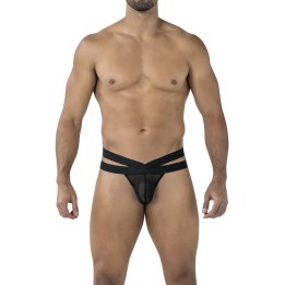 Schwarzer Cross String mit Netz RAV105 von Cut4Men | Fesselliebe.de