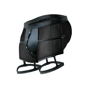 Schwarzer Prison Shorts C4MRAV107 von Cut4Men