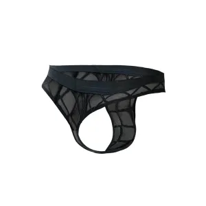 Schwarzer String mit Netz RAV109 von Cut4Men