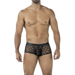 Schwarzer Trunk Shorts mit Netz RAV110 von Cut4Men | Fesselliebe.de