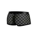 Schwarzer Trunk Shorts mit Netz RAV110 von Cut4Men | Fesselliebe.de