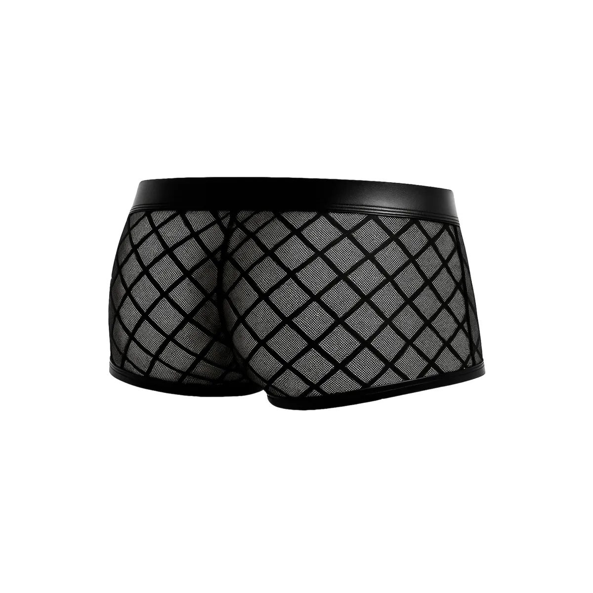 Schwarzer Trunk Shorts mit Netz RAV110 von Cut4Men | Fesselliebe.de