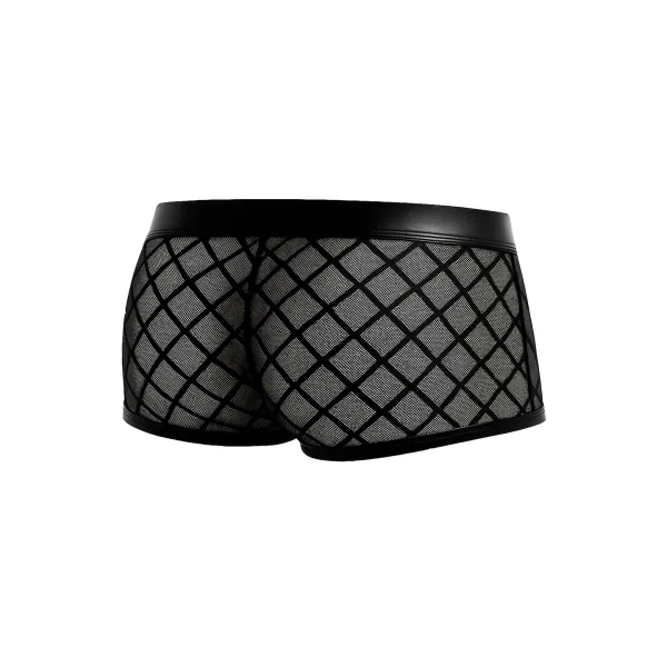 Schwarzer Trunk Shorts mit Netz RAV110 von Cut4Men | Fesselliebe.de