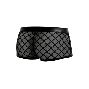 Schwarzer Trunk Shorts mit Netz RAV110 von Cut4Men