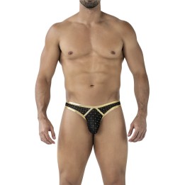 Schwarz/goldner String mit Netz RAV111 von Cut4Men | Fesselliebe.de