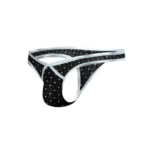 Schwarz/silberner String mit Netz RAV112 von Cut4Men