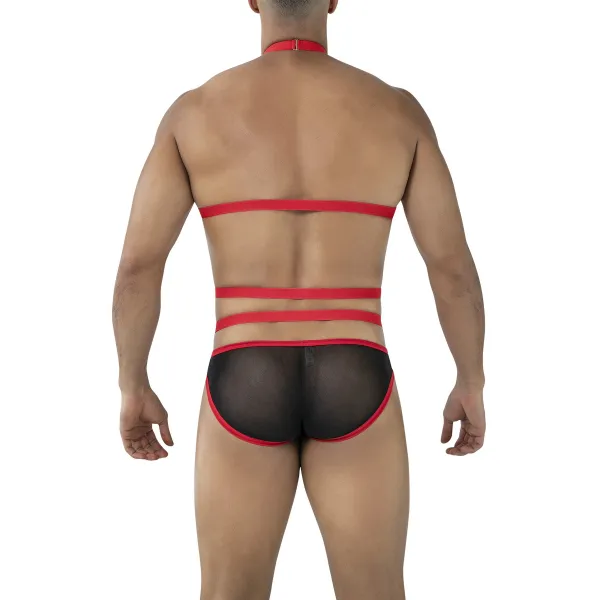 Schwarz/roter Body-Harness RAV114 von Cut4Men | Fesselliebe.de