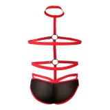 Schwarz/roter Body-Harness RAV114 von Cut4Men | Fesselliebe.de