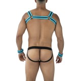 Schwarz/türkises Jockstrap-Set RAV115 von Cut4Men | Fesselliebe.de