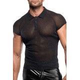 Feinnetz Polo-Shirt H082 von Noir Handmade Kink Royal Collection | Fesselliebe.de